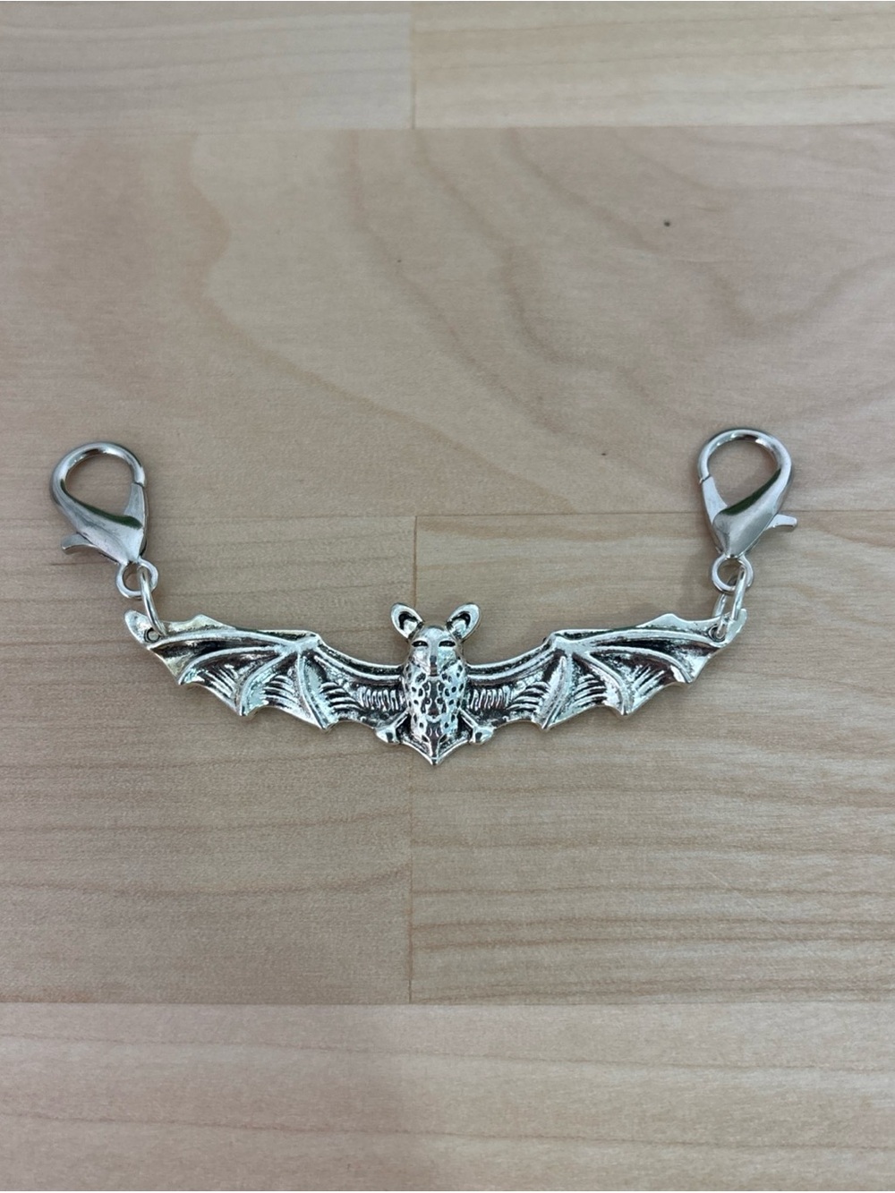 Silver Bat Charm Connector #Halloween